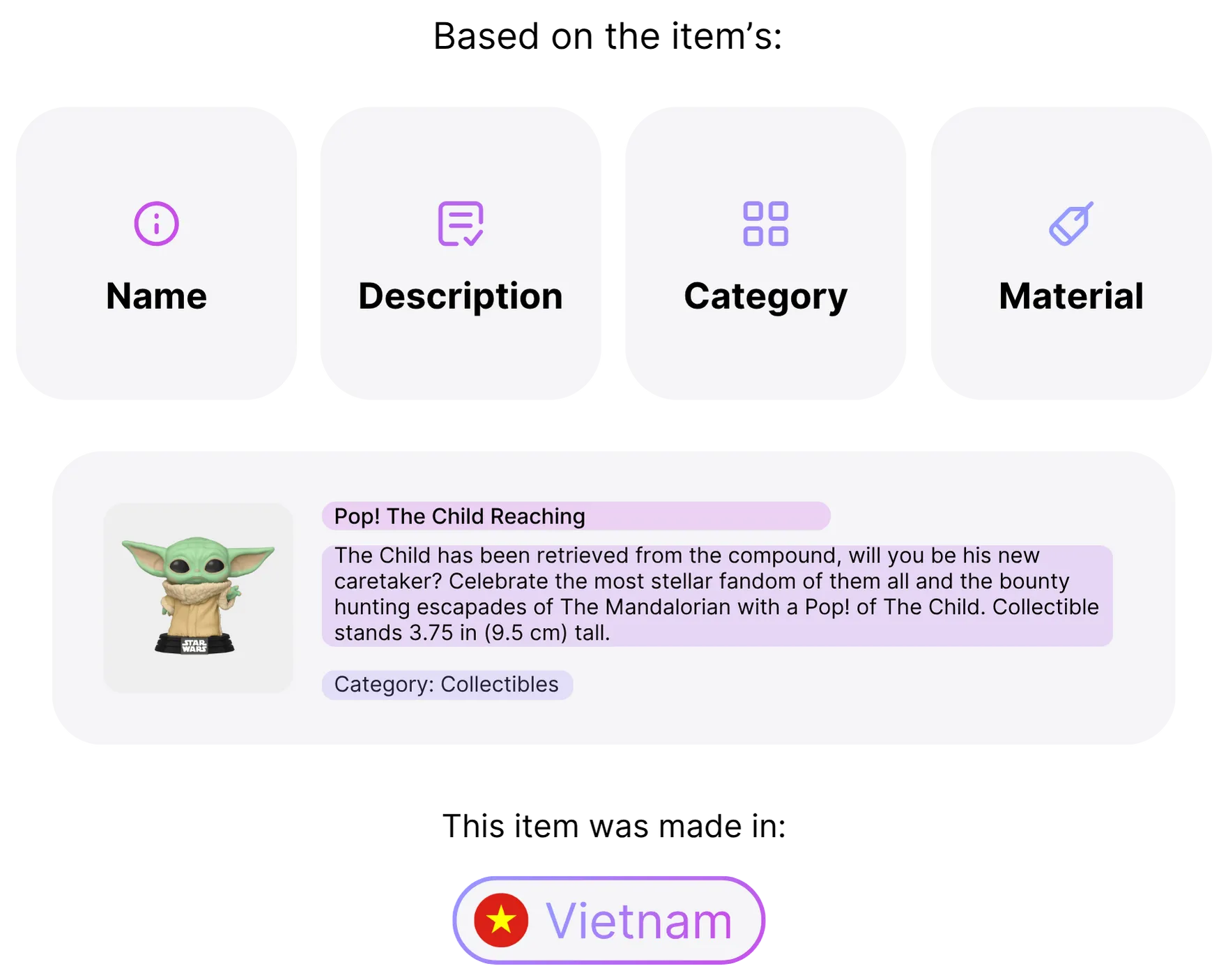 Country of Origin prediction
