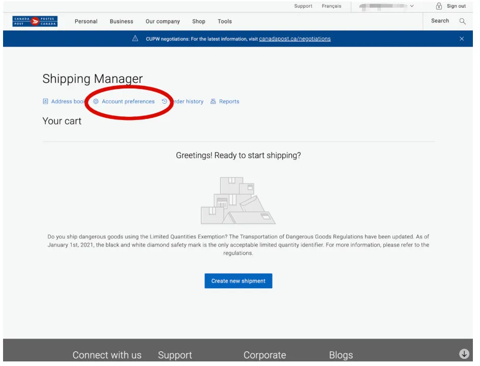 Shiping Manager flow